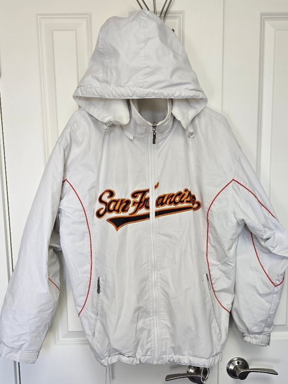 Vintage Santco SF Giants Reversible Baseball Seam Jacket Medium M